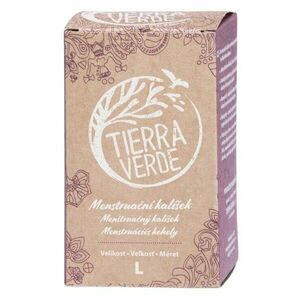 Tierra Verde Menstruační kalíšek - velký - balení včetně slipové vložky a čističe obraz