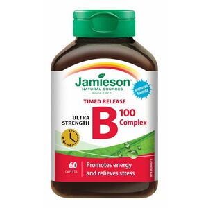 Jamieson B-komplex 100 mg s postupným uvolňováním 60 tablet obraz