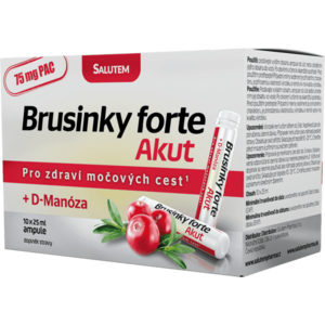Salutem Pharma Brusinky Forte Akut 1500mg + D-Manosa 10 ampulí obraz