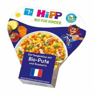 HiPP BIO Zelenina ze zahrádky s krůtím masem a rozmarýnem 250 g obraz