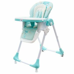 New Baby Jídelní židlička Minty Fox ekokůže a vložka pro miminka obraz