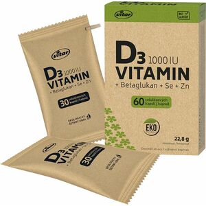 Vitar Vitamin D3 1000IU+betaglukan EKO 60 kapslí obraz
