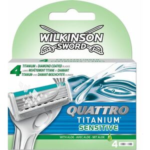 Wilkinson Sword Quattro Titanium Sensitive - Náhradní hlavice 4 ks obraz