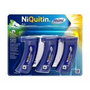 NiQuitin mini 4 mg pastilky 3 x 20 pastilek obraz