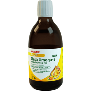 Walmark Zlatá Omega 3 rybí olej 1500 mg Forte 250 ml obraz