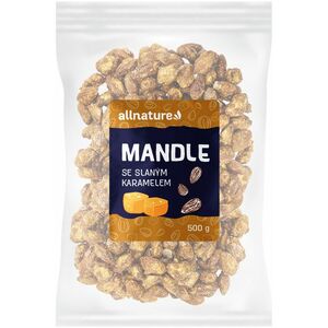 Allnature Mandle slaný karamel 500 g obraz