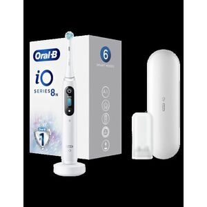 Oral-B iO Series 8 White Alabaster elektrický zubní kartáček s magnetickou technologií iO obraz