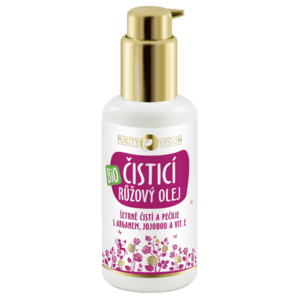 Purity Vision Bio Růžový čisticí olej s arganem, jojobou a vit. E 100 ml obraz