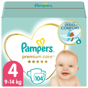 Pampers Premium Care plenky vel. 4, 9-14 kg, 104 ks obraz
