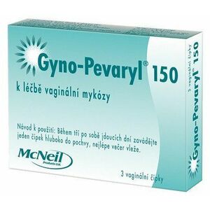 Gyno-pevaryl 150 mg, vaginální čípky 3 ks obraz