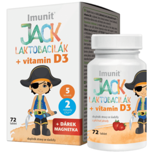 Imunit JACK LAKTOBACILÁK +vitamín D3 72 tablet obraz