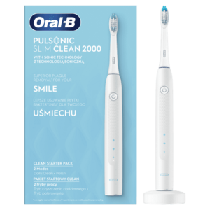 Oral-B Pulsonic Slim Clean 2000 Elektrický sonický zubní kartáček bílý obraz