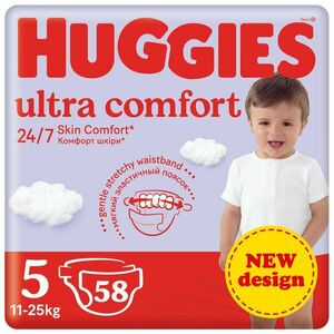 Huggies Ultra Comfort Jumbo 5, 58 ks obraz