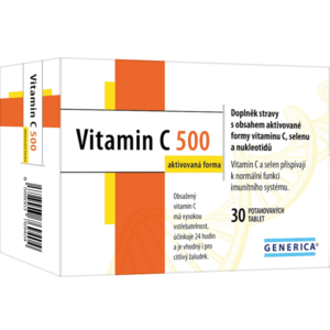 Generica Vitamin C 500 aktivovaná forma 30 tablet obraz