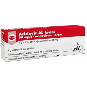 Aciclovir AL krém 50 mg 2 g obraz