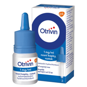 Otrivin 1mg/ml nosní kapky při léčbě ucpaného nosu 10 ml obraz