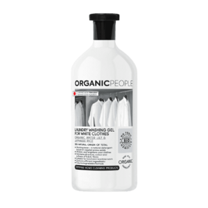 Organic People Eko prací gel na bílé prádlo, vodní lilie a japonská rýže 1000 ml obraz