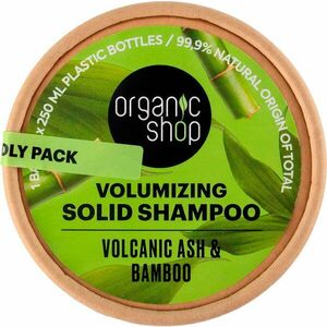 Organic Shop Tuhý šampon pro objem vlasů Sopečný popel a bambus 60 g obraz