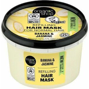 Organic Shop Vyživující maska pro normální vlasy Banán a jasmín 250 ml obraz