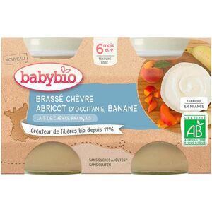 Babybio Brassé z kozího mléka meruňka banán 2 x 130 g obraz