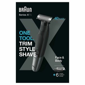 Braun Series X, Zastřihovač vousů a holicí strojek na tělo pro vousy i úpravu těla, XT5200 obraz