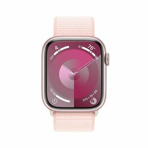 Apple Watch Series 9 GPS 45mm hliníkové pouzdro se sportovním řemínkem, Pink obraz