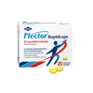 Flector Rapidcaps 25 mg 20 měkkých tobolek obraz