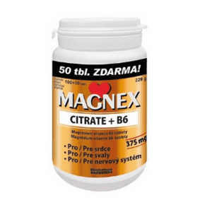 Vitabalans Magnex citrate 375 mg+B6 150 tablet obraz
