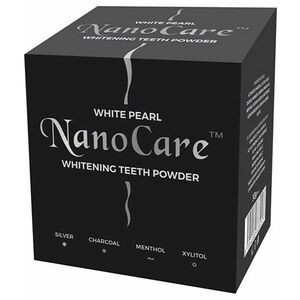 White Pearl Nanocare charcoal bělící pudr s aktivním uhlíkem 30 g obraz