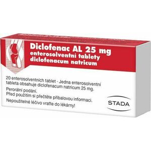 Diclofenac AL 25mg 20 tablet obraz