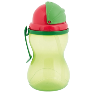 Canpol babies Sportovní láhev se slámkou new zelená 370 ml obraz