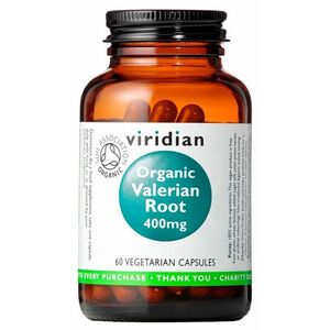 Viridian Valerian Root Organic 400 mg 60 kapslí obraz