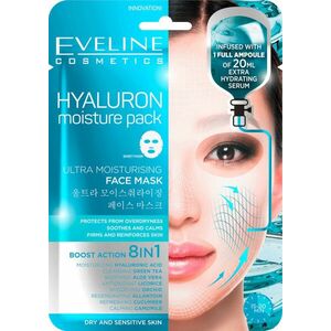 Eveline Hyaluron - Ultra hydratační pleťová textilní maska 20 ml obraz