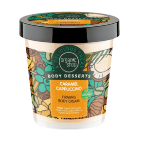 Organic Shop Karamelové cappuccino Zpevňující tělový krém 450 ml obraz