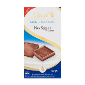 Lindt Mléčná čokoláda bez cukru 100 g obraz