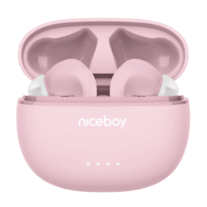 Niceboy Bezdrátová sluchátka HIVE Pins ANC 3 Sakura Pink obraz