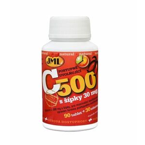 JML Vitamin C 500 mg postupně uvolňující s šípky 120 tablet obraz