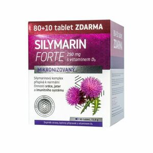 Naturprodukt Silymarin 250 mg + vitamin D3 80+10 tablet obraz