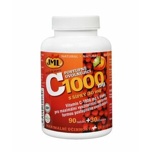 JML Vitamin C 1000 mg postupně uvolňující s šípky 120 tablet obraz
