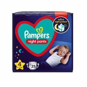 Pampers Night Pants vel. 4 9–15 kg dětské plenkové kalhotky 25 ks obraz