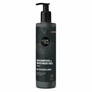 ORGANIC SHOP Sprchový gel a šampon 2 v 1 Blackwood a máta 280 ml, poškozený obal obraz