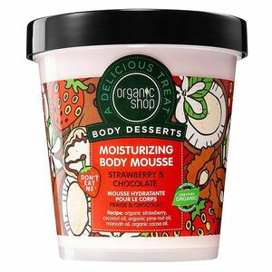 ORGANIC SHOP Body Desserts Hydratační tělová pěna Jahody a čokoláda 450 ml obraz