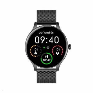 GARETT ELECTRONICS Smartwatch Classy černá ocel chytré hodinky obraz
