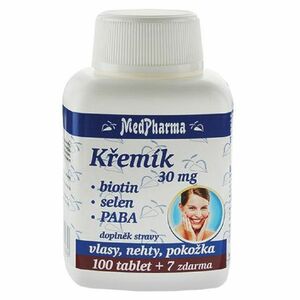 MEDPHARMA Křemík 30 mg + Biotin + PABA 107 tablet obraz