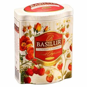 BASILUR Fruit Strawberry & Raspberry ovocný čaj 100 g obraz