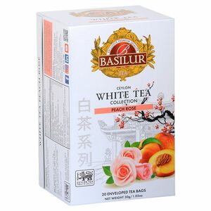 BASILUR White Tea Peach Rose bílý čaj 20 sáčků obraz