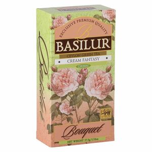 BASILUR Bouquet Cream Fantasy zelený čaj nepřebal 25 sáčků obraz