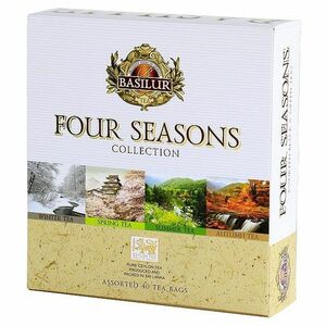 BASILUR Four Seasons Assorted směs černých a zelených čajů 40 sáčků obraz