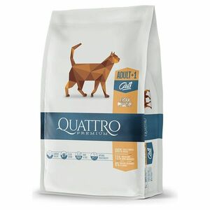 QUATTRO Dry Premium all Breed Adult drůbež granule pro kočky 1, 5 kg obraz