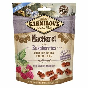 CARNILOVE Dog crunchy snack mackerel&raspberries 200 g obraz